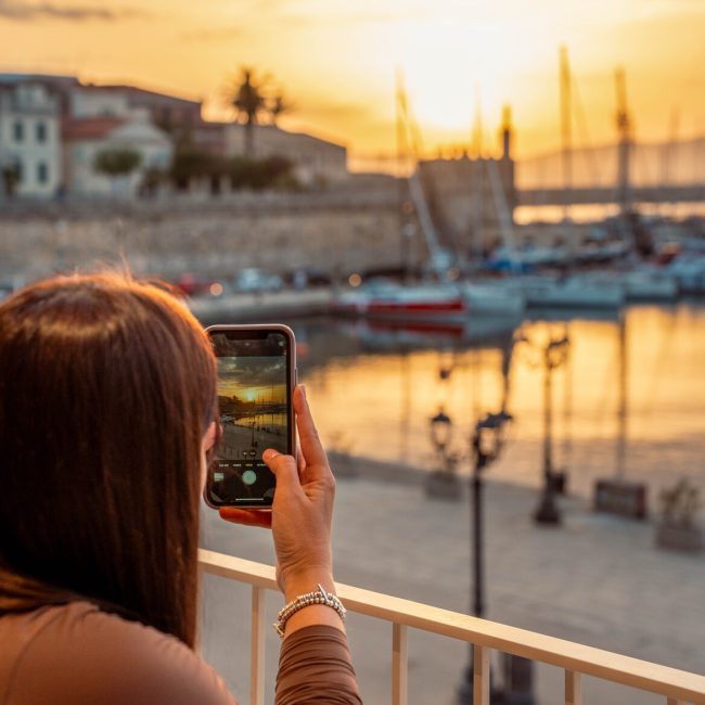 tramonto al nautilus vista mare ristorante di pesce alghero