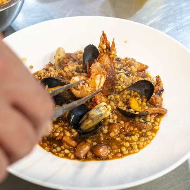 Fregola ai frutti di mare al Nautilus
